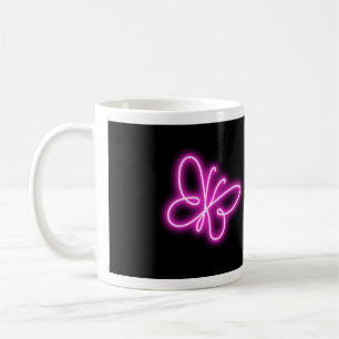 Mug Neon butterfly