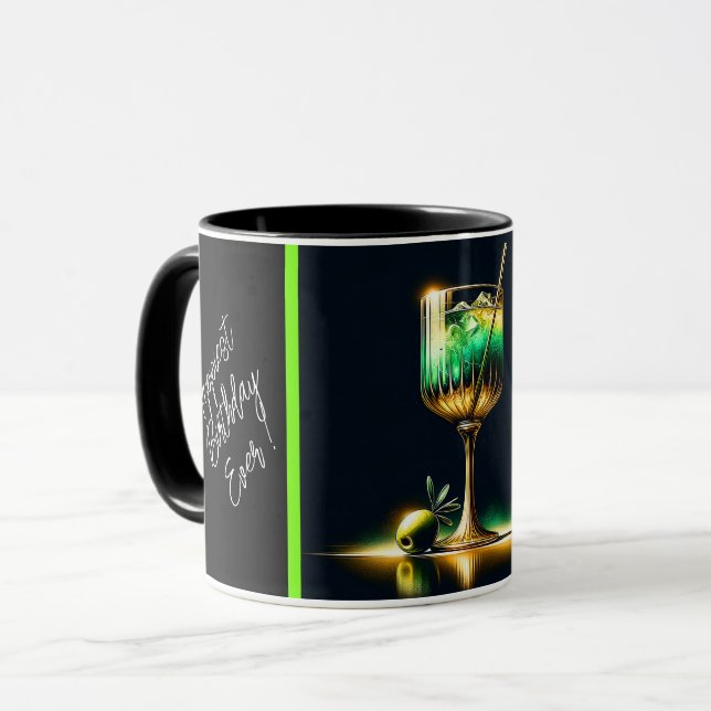 Mug Neon Popular Party Time Personnalisé (Devant gauche)