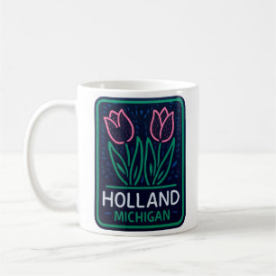 Mug Neon Tulips Holland Michigan