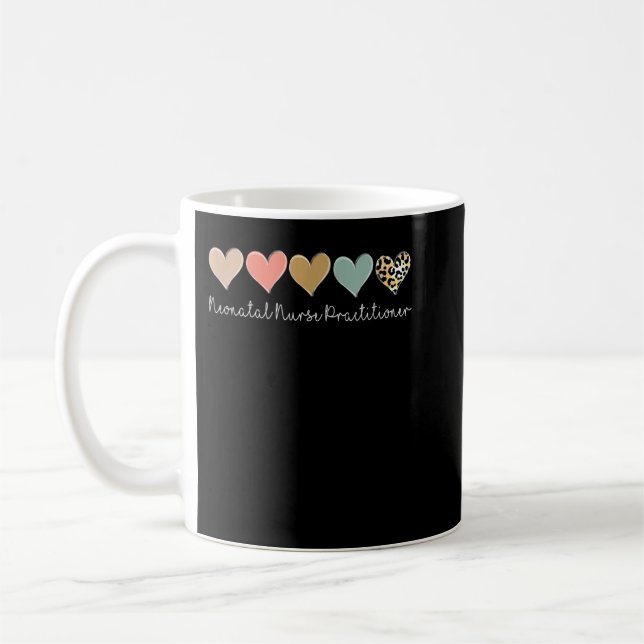 Mug Neonatal Nurse Practitioner, léopard Newborn NICU (Gauche)