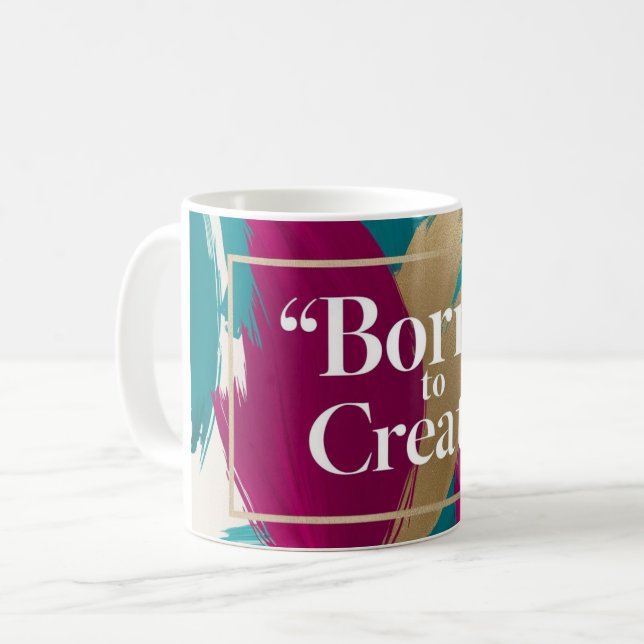 Mug Nés pour créer (Devant gauche)