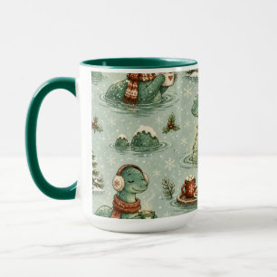 Mug Nessie de Noël Monstre du Loch Ness Confortable Cr
