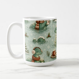 Mug Nessie de Noël Monstre du Loch Ness Confortable Cr