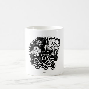 Mug Nettoyage M. Messy en noir et blanc