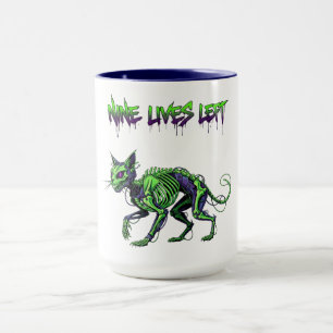 Mug Neuf Vies Laissé Chat Noir Halloween