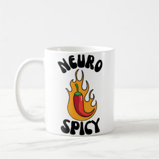 Mug Neuro Poivron Brûlant Flammes Autisme Neurotypique