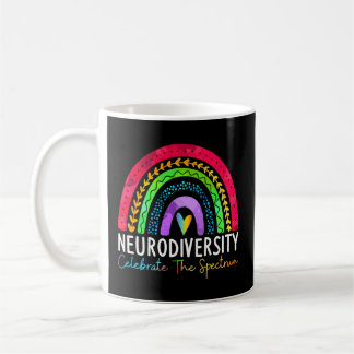 Mug Neurodiversité Spectre de l'autisme Asd Adhd Rainb