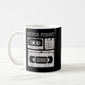 Mug Never Forget The 80's Vintage Audio Cassette Video