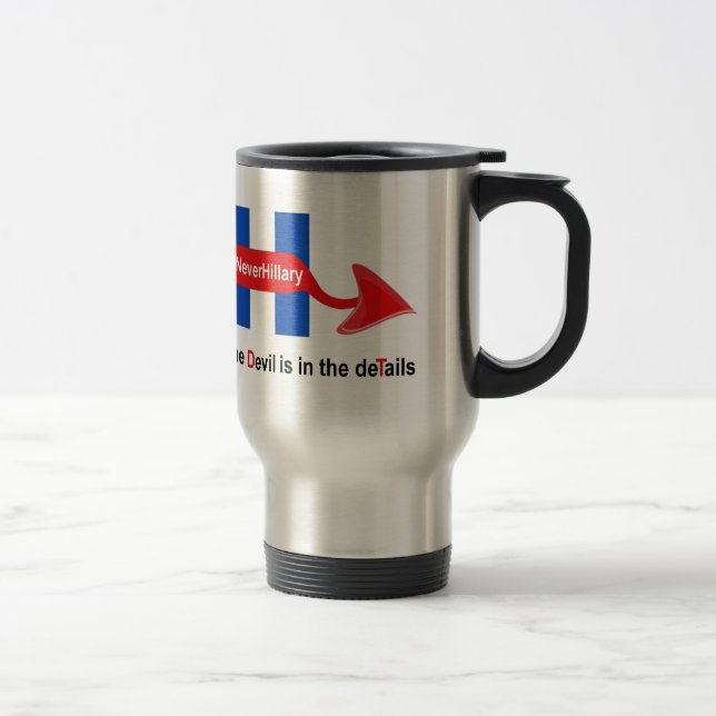 Mug Never Hillary Devil Details (Right)