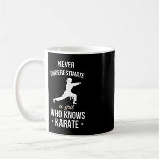 Mug Never Underestimate A Girl Who Knows Karate Martia