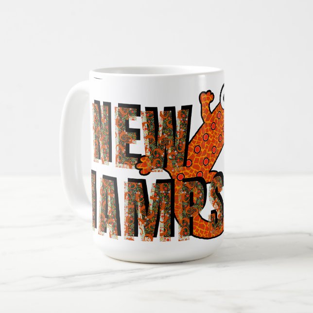 Mug New Hampshire State Symbol Red Spotted Newt Forest (Devant gauche)