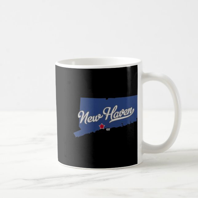 Mug New Haven Connecticut Ct Map  (Droite)