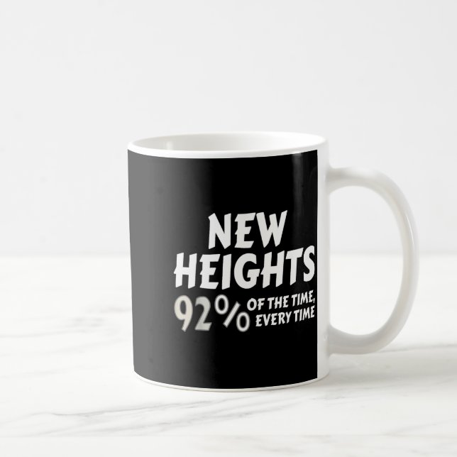 Mug New Heights 92% Of The Time Every Time - Funny  (Droite)