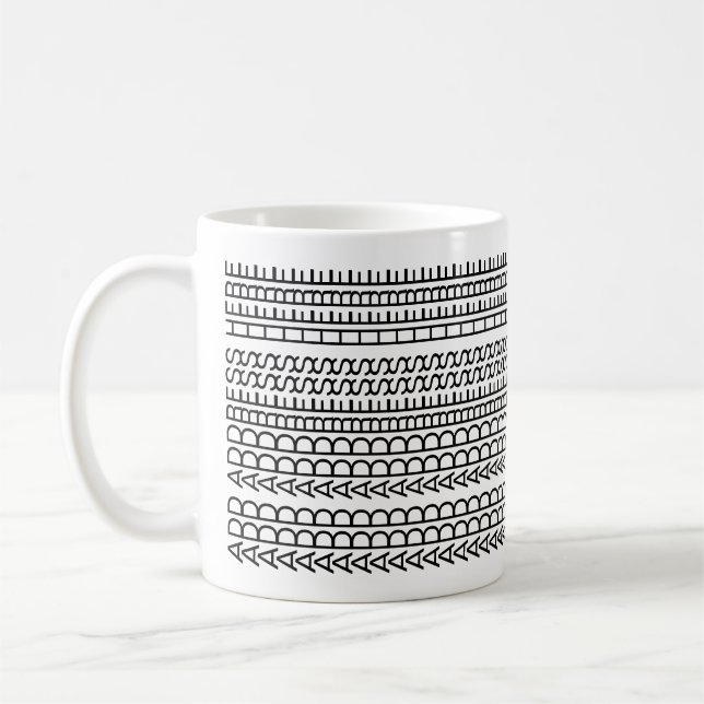 Mug New Home Custom Unusual Hidden Message Modern (Gauche)