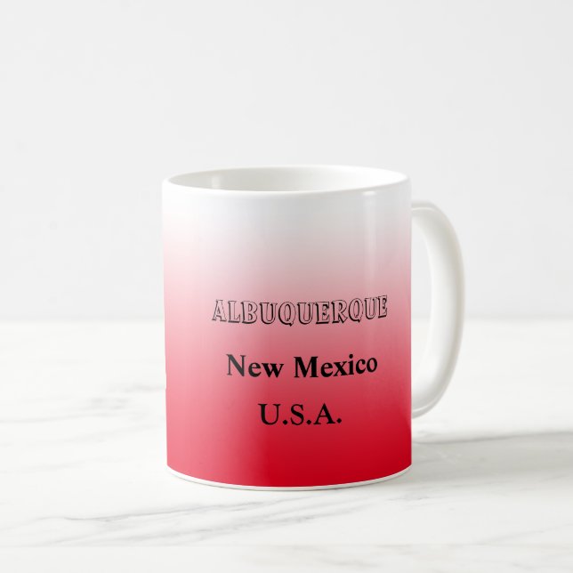 Mug - New Mexico State Mug with City (Front Right)