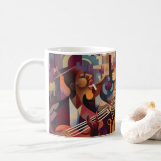 Mug New Orleans Jazz Club Art Abstrait