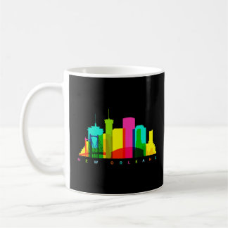Mug New Orleans Louisiana Skyline Coloré American Ci