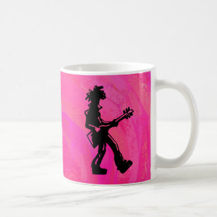Mug New York Boogie Nights Guitare Hot Pink