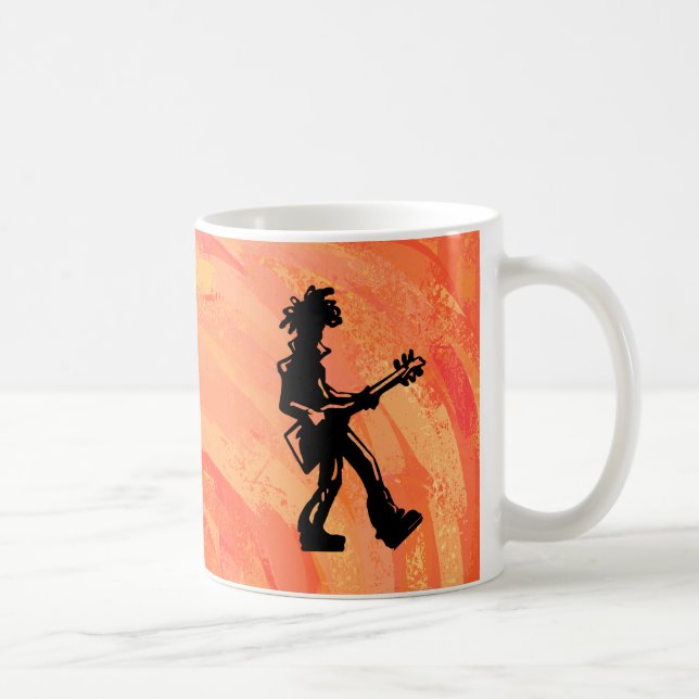 Mug New York Boogie Nights Guitare Orange (Droite)