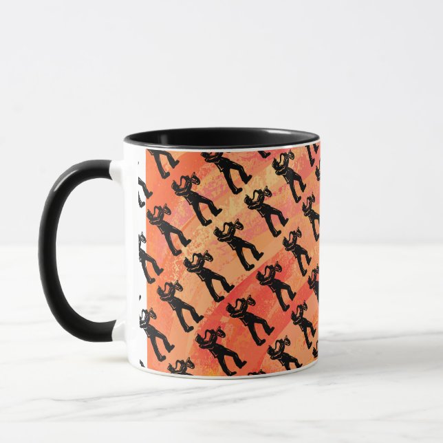 Mug New York Boogie Nights Saxophone Orange (Gauche)
