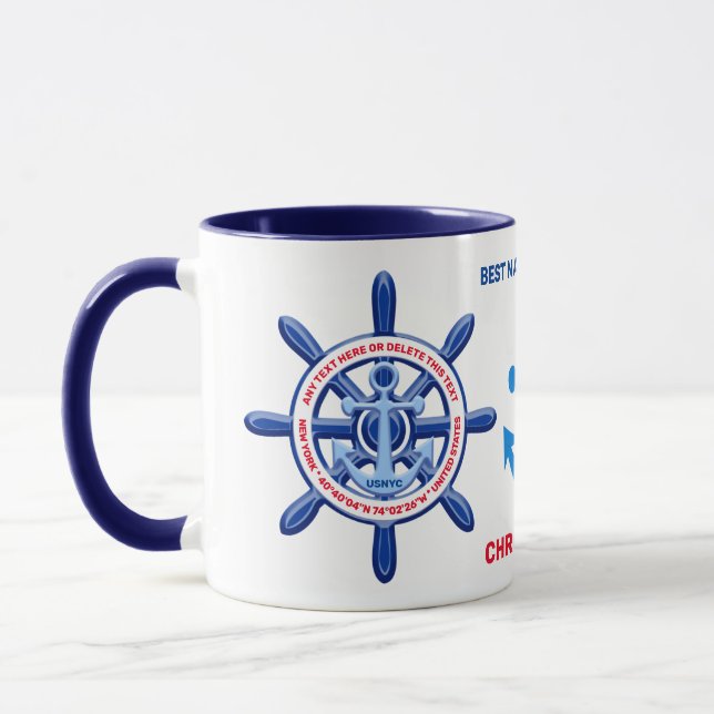 Mug New York, États-Unis, Personnalisable, Voyage en m (Gauche)