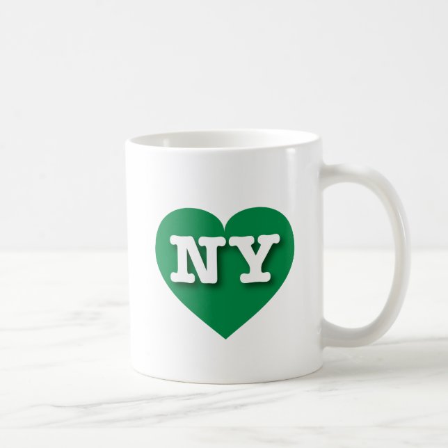 Mug New York Green Heart - J'aime NY (Droite)