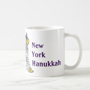 Mug New York Hanoukka Gelt NYC Skyscraper Holiday