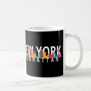 Mug New York Manhattan skyline avec palmiers