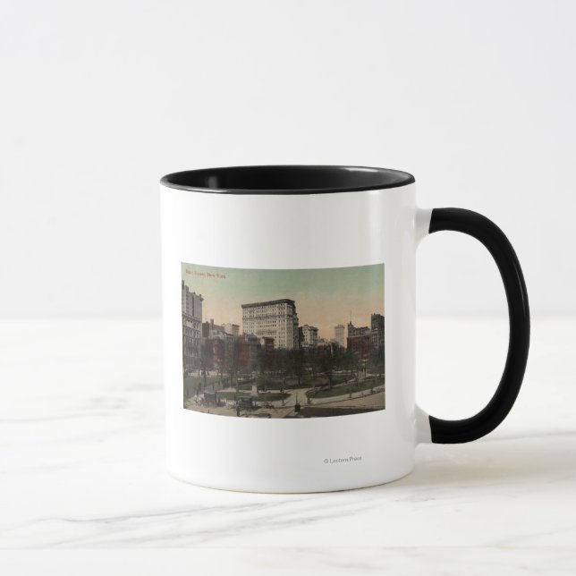 Mug New York, New York - Union Carré View, Chariots (Droite)