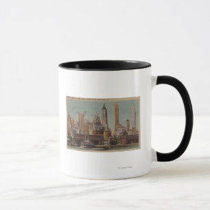 Mug New York, NY - horizon du centre de Staten