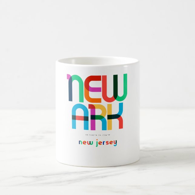 Mug Newark New Jersey Mid Century, Pop Art, (Centre)