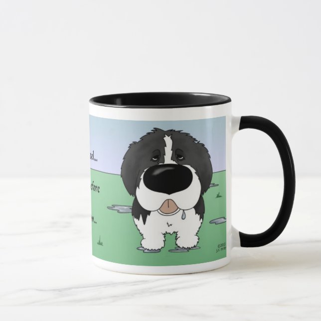 Mug Newfie (Landseer) - je radote (Droite)