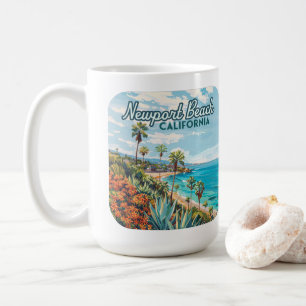 Mug Newport Beach Californie Orange County Vintage