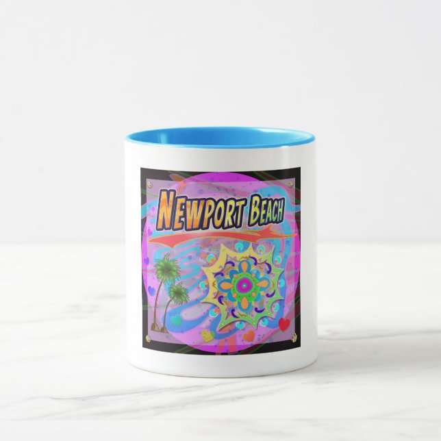 Mug Newport Beach Véritable Musique de Progrès (Centre)