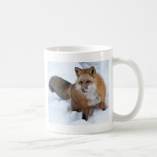 Mug Ni de Fox rouge la neige