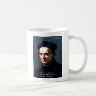 Mug Niccolo Machiavelli "Power" Citation de sagesse Ca