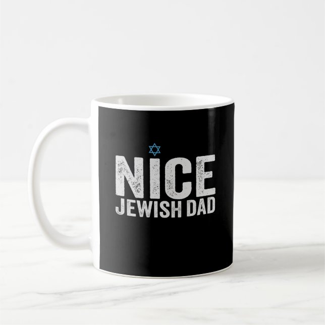 Mug Nice Jewish Dad Hanoukka Jewish Family Cadeau (Gauche)