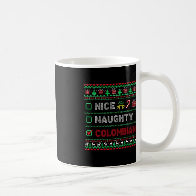 Mug Nice Naughty Colombian Christmas Checklist Colombi (Droite)