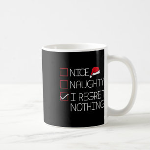 Mug Nice Naughty Je Regrette Rien de Noël Pyjama Amusa
