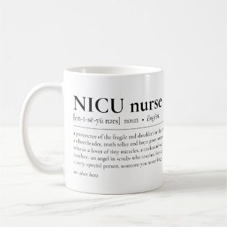Mug NICU Infirmière Définition Néonatal Icu Appréciati