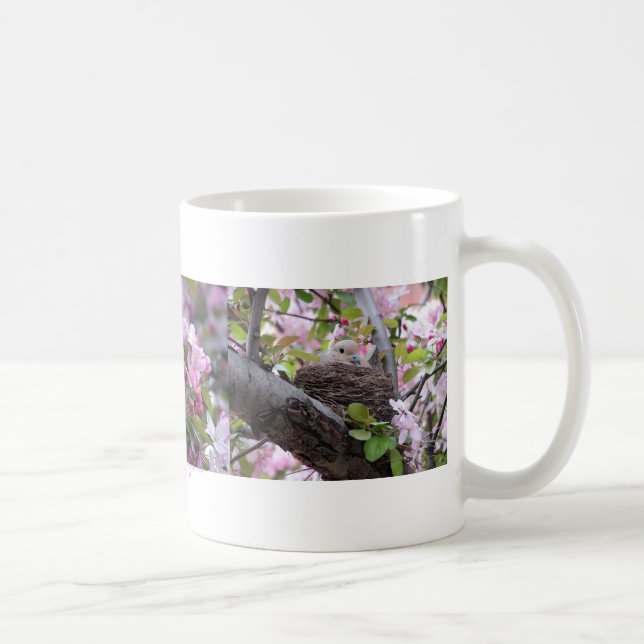 Mug Nid de deuil de colombe, colombe de deuil (Droite)