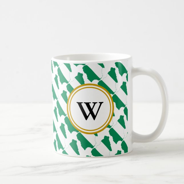 Mug NIGERIA Bénédiction Nation Monogramme Cadeau (Droite)