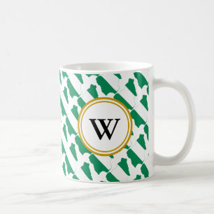 Mug NIGERIA Blessé Nation Monogramme Cadeau