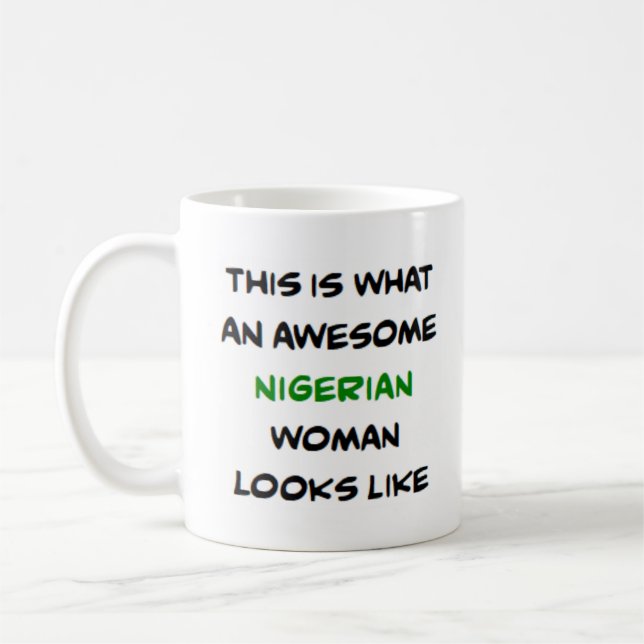 Mug nigerian woman, awesome (Gauche)