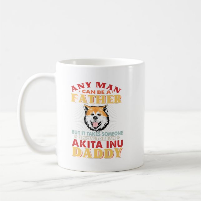 Mug N'Importe Quel Homme Peut Être Un Père Akita. Idée (Gauche)