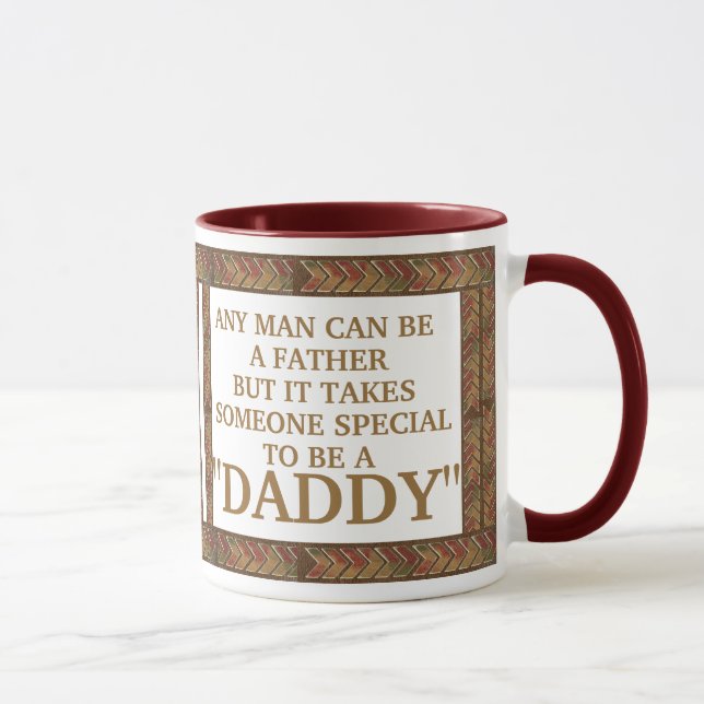 Mug N'importe quel homme peut être un père, mais papa  (Droite)