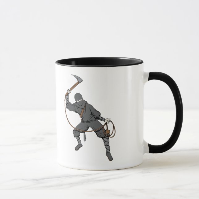 Mug Ninja ~ Ninjas 3 Martial Arts Warrior Imaginaire A (Droite)