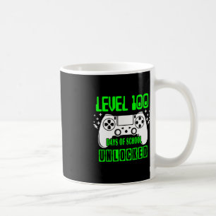 Mug Niveau 100 Jours D'École Jeux Vidéo Déverrouillés 