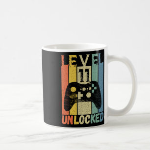 Mug Niveau 11 Unlock Birthday Shirt Gamer Shirt Boys