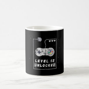 Mug Niveau 12 Déverrouillé 12e anniversaire